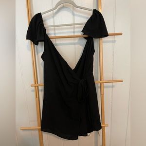 Wrap front romper